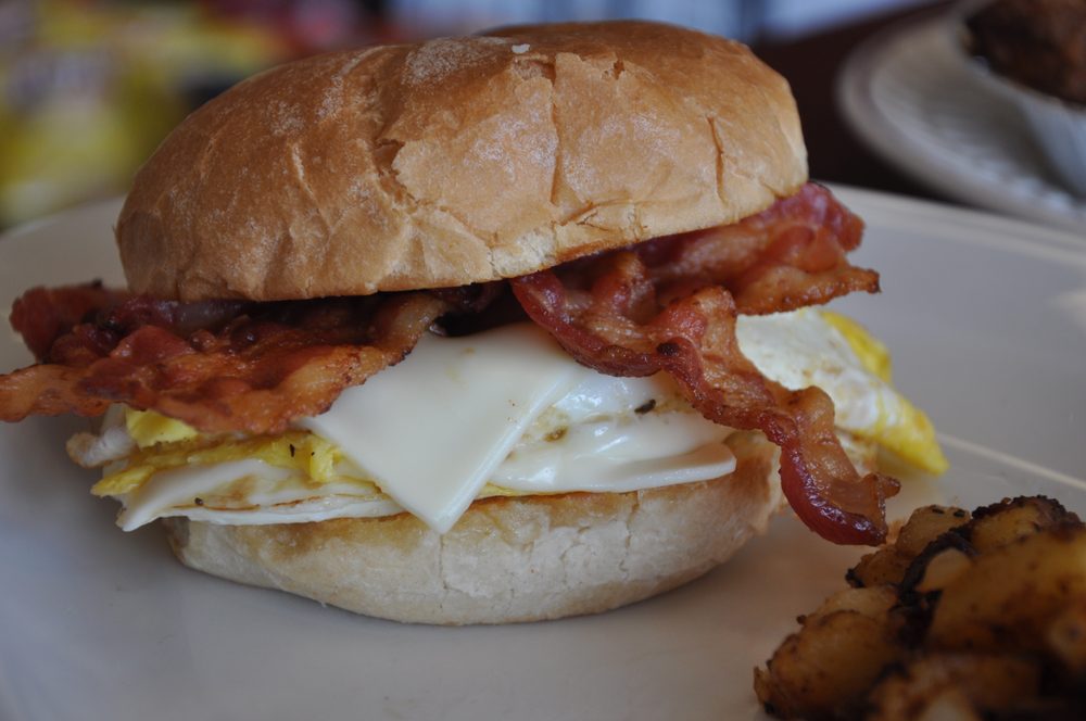 Sandwich With Egg And Bacon